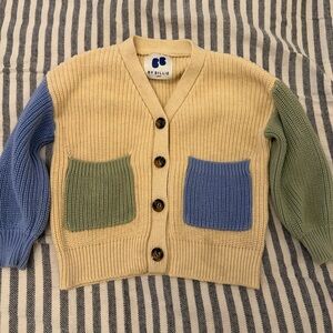Kids Colorblock Cardigan Sweater